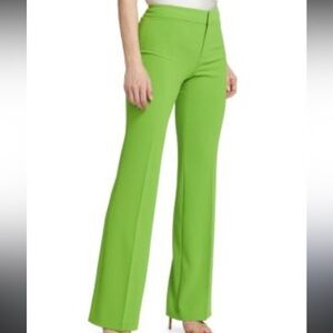 Russell Kemp Bright Vibrant  Green Wide Leg Pants with h Pockets